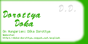 dorottya doka business card