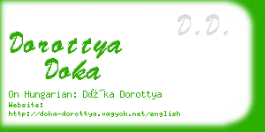 dorottya doka business card